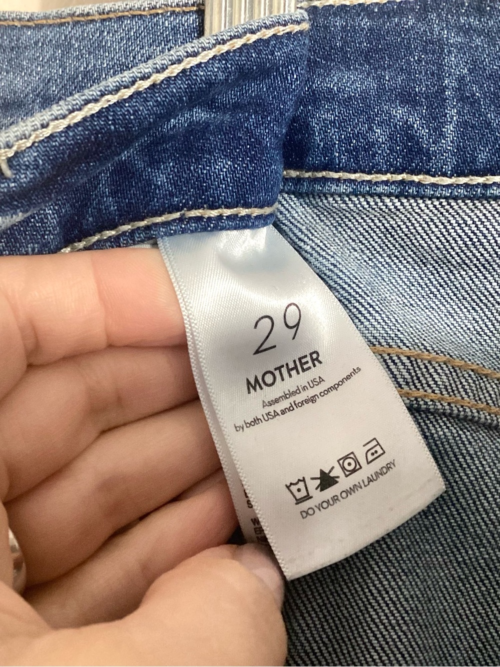 Mother Full Pipe Flood Jeans 29x28 Barrel Leg - Picture 13 of 16